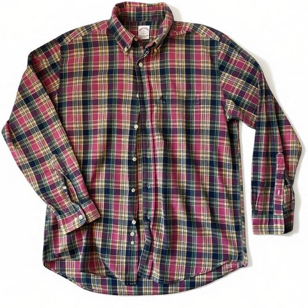 Vintage Brooks Brothers Plaid Button Down | Ivy League • Old Money Prep